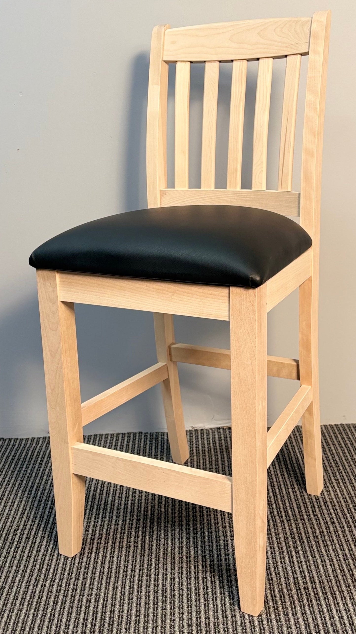 Scholar Smooth Back Upholstered Stool SKD-783B