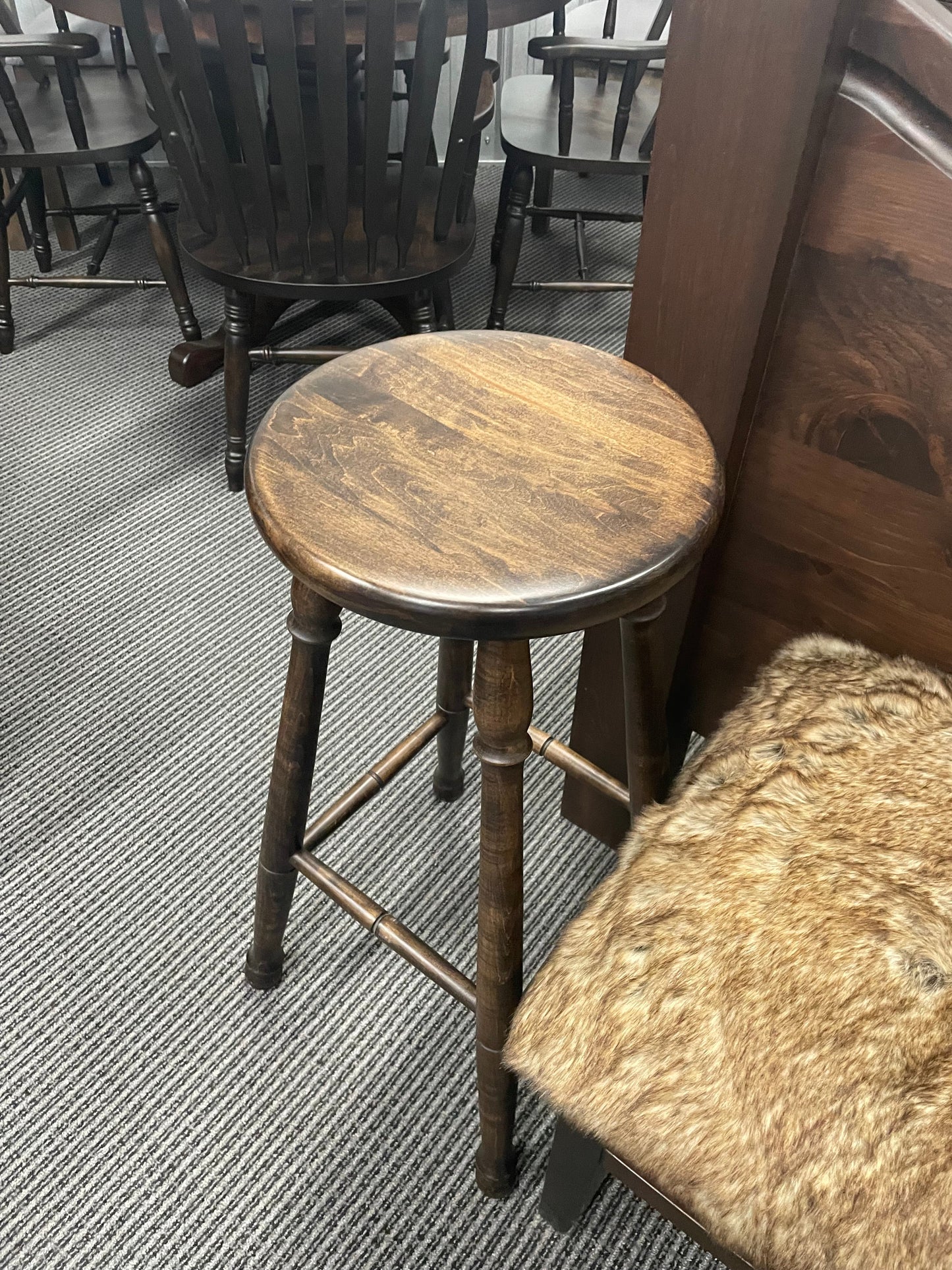 661B Smooth Birch Colonial 30" Stools 4 Available in Guinness Finish C-473