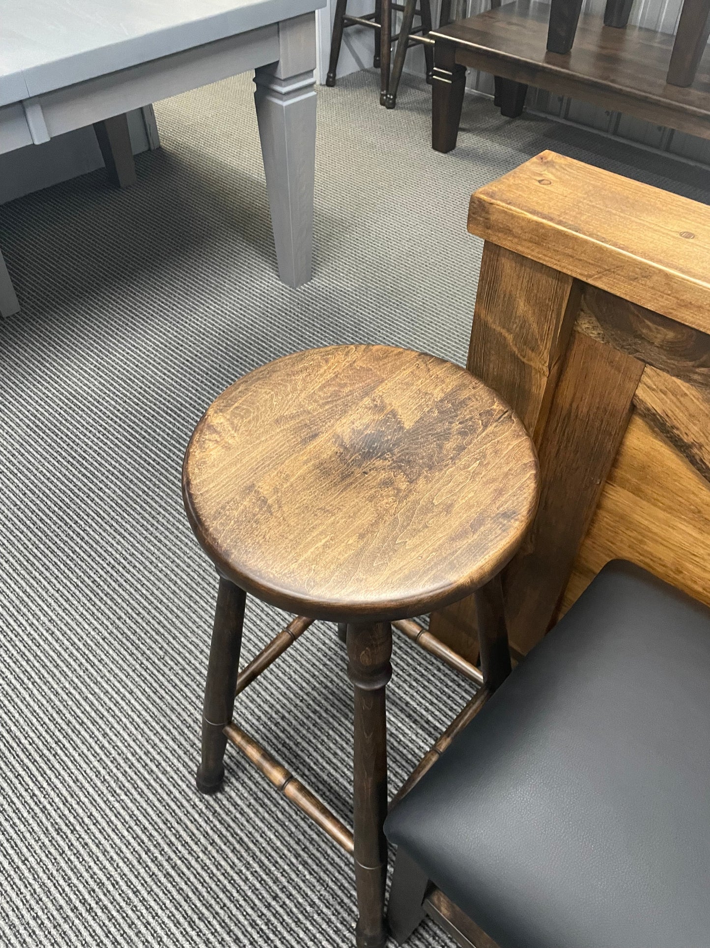 661B Smooth Birch Colonial 30" Stools 4 Available in Guinness Finish C-473