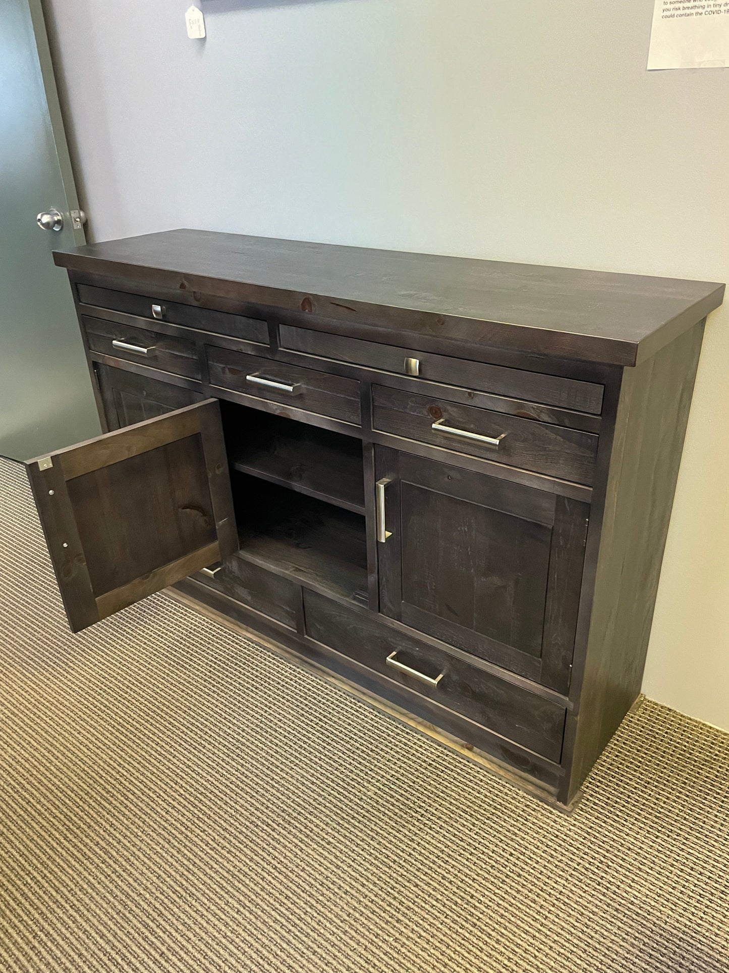 Rustic Pine R347P Server/Sideboard in Smoke Finish S-717