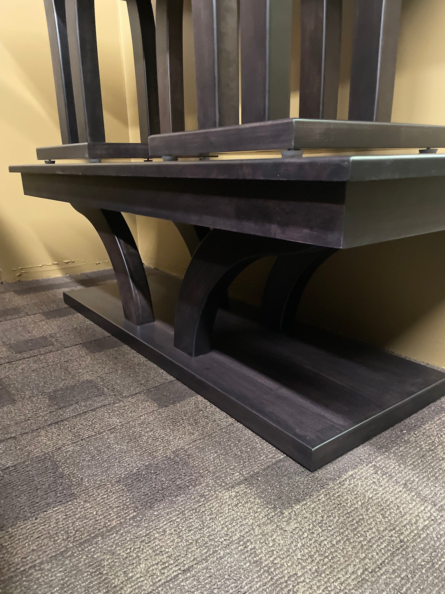 Smooth Birch Venice Coffee and Two End Tables Set in Midnight Finish S-573