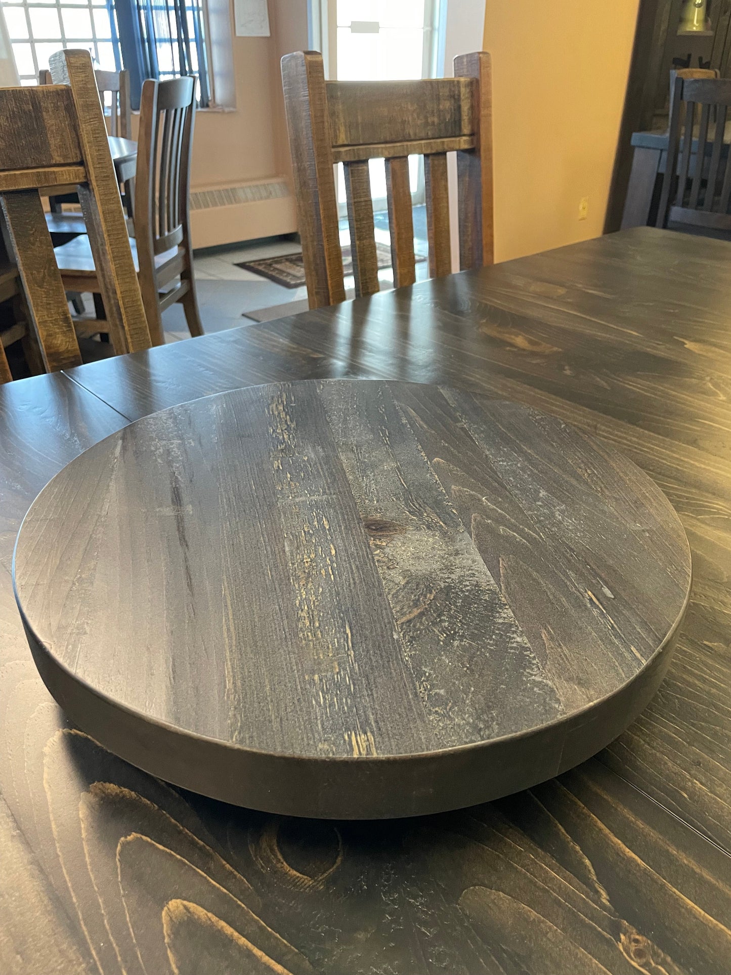 Rustic Pine R991P 16" Lazy Susan in Smoke Finish S-723
