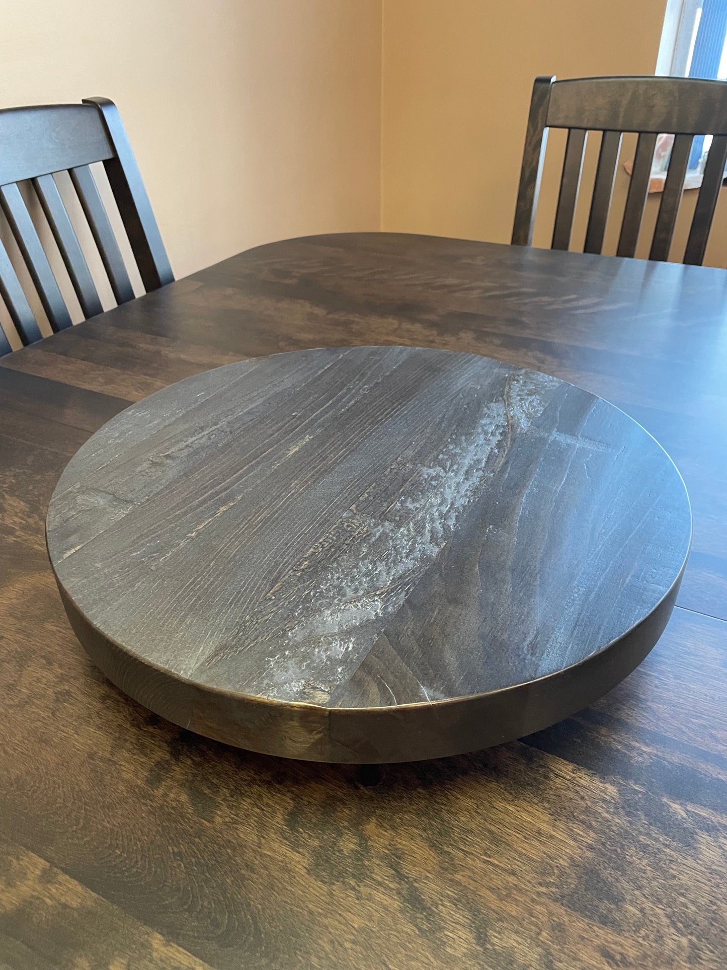 Rustic Pine R991P 16" Lazy Susan in Smoke Finish S-725