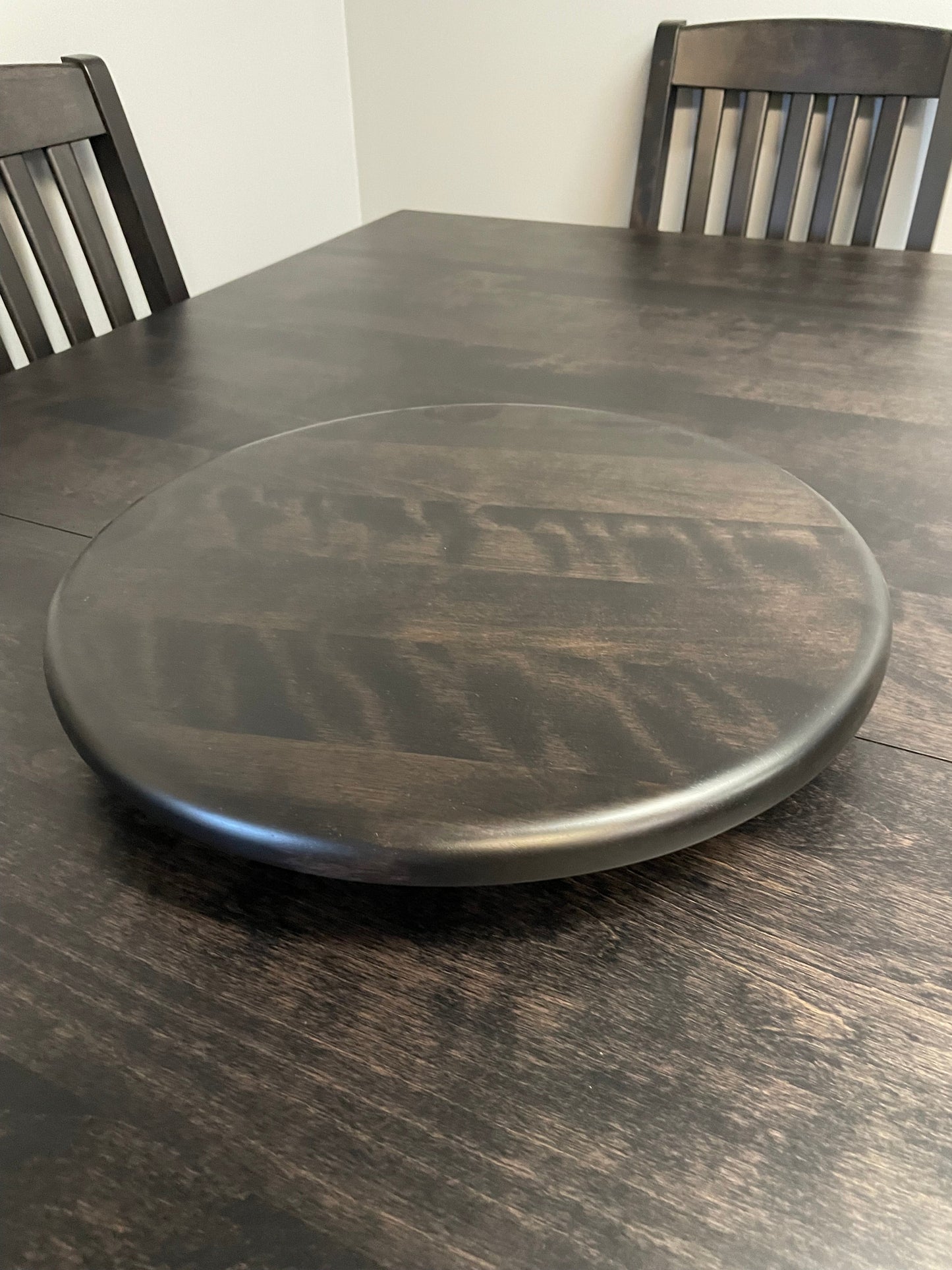 Smooth Birch 991B 16" Lazy Susan in Midnight Finish S-721