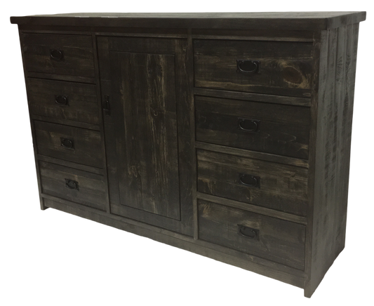 184 Rustic Pine Sideboard with 8 Drawers and 1 Door - Old Hippy Wood Products 2415-80 Ave, Edmonton, AB