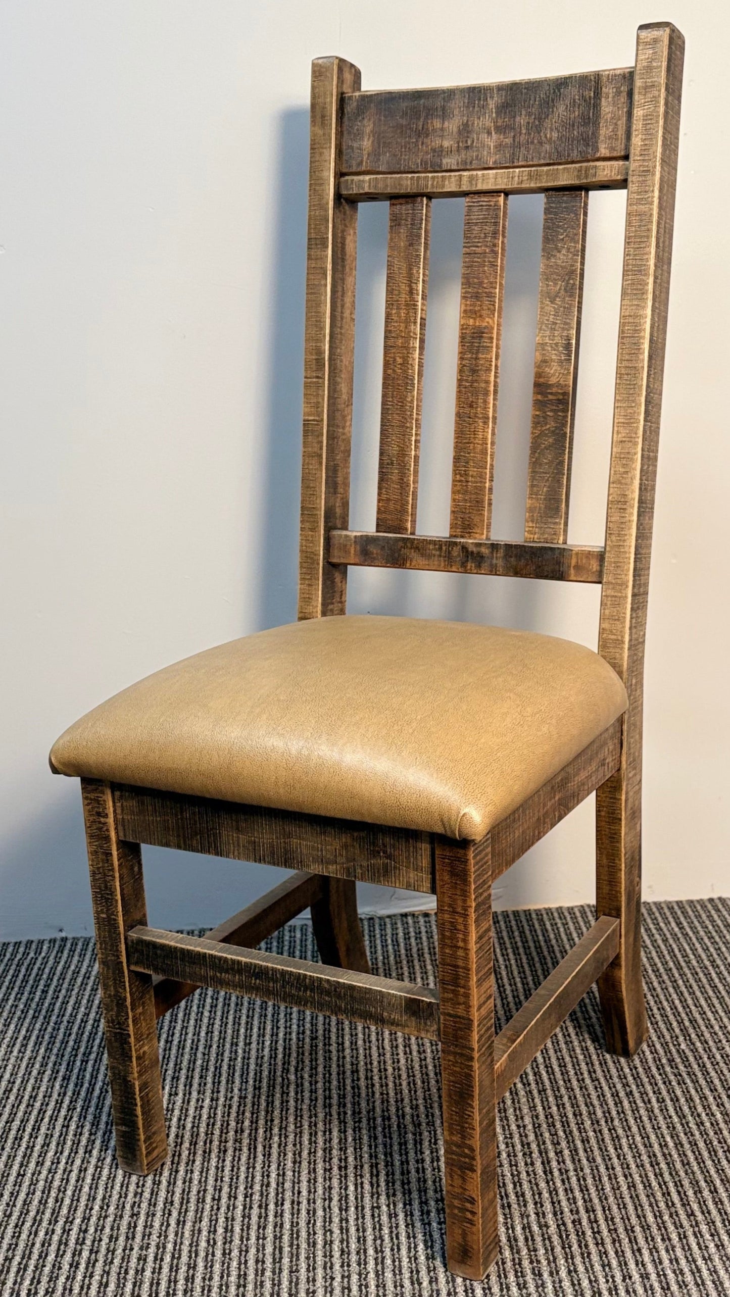 R750B Rustic Birch Slat-Back Chair 17.5"W42.5"H