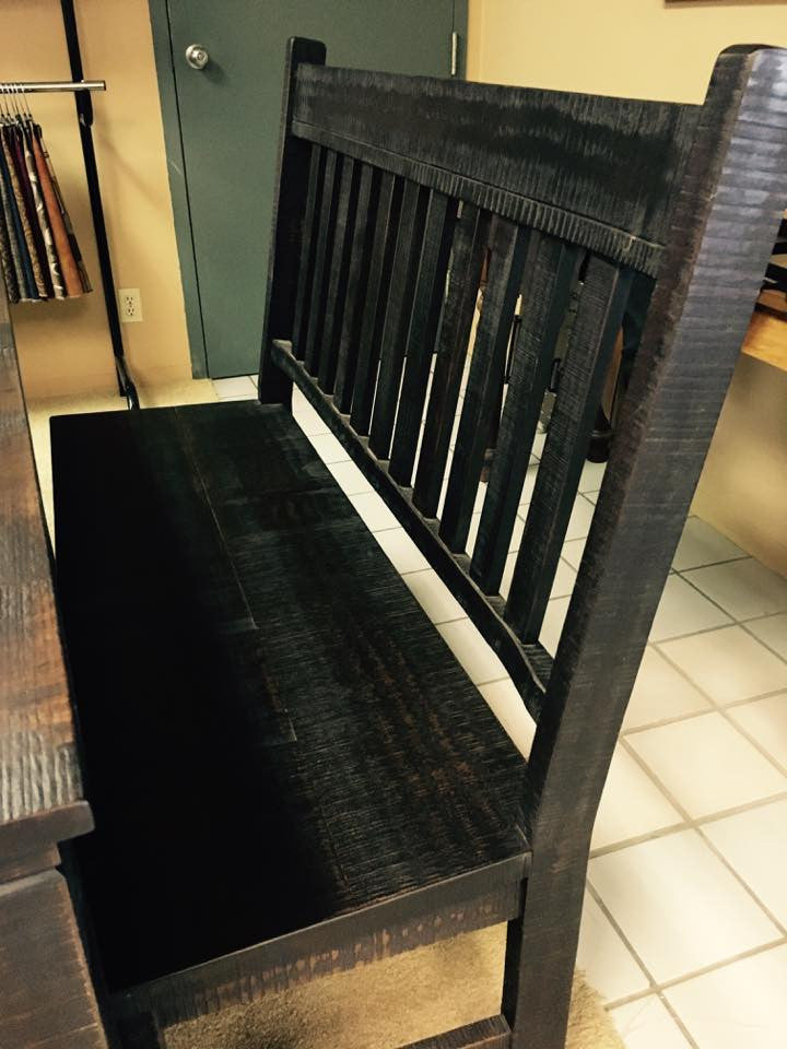 R760 Rustic Slat-Back Bench - Old Hippy Wood Products 2415-80 Ave, Edmonton, AB