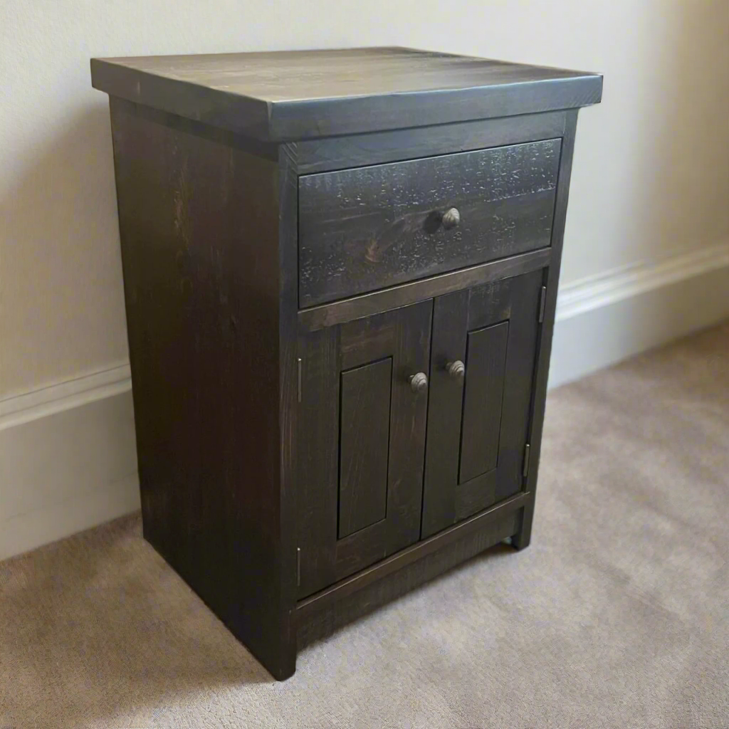 R162P 1 Drawer 2 Door Nightstand