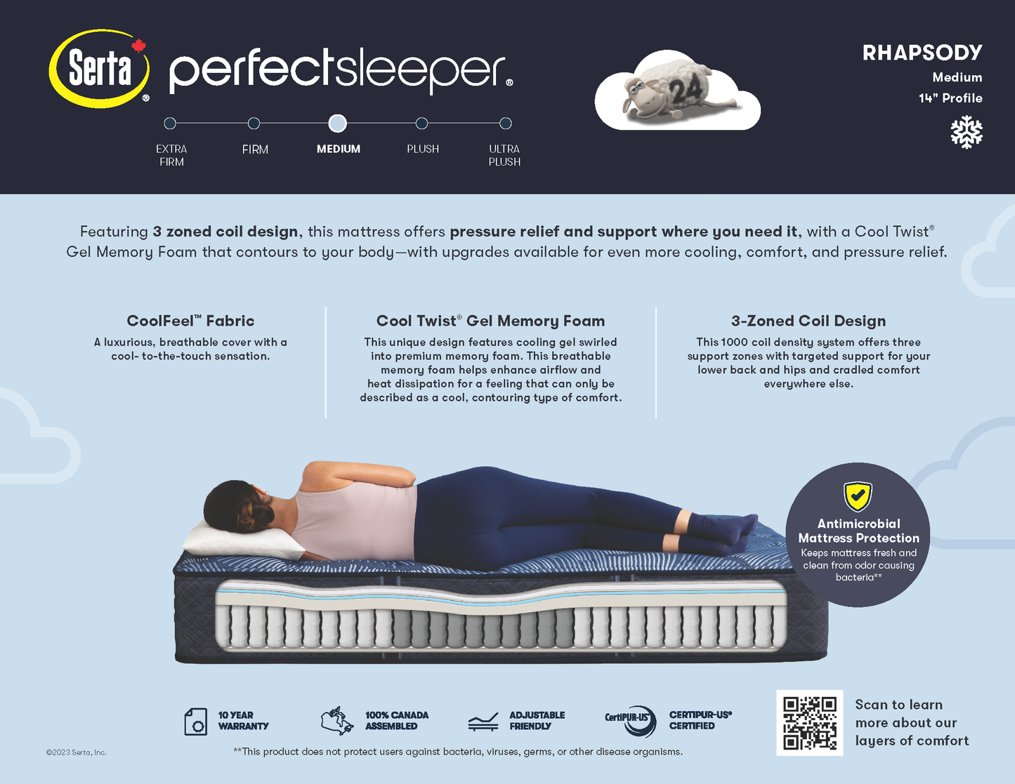 Serta Perfect Sleeper Rhapsody Medium 14" Mattress