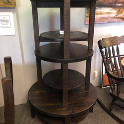 Rustic Pine Tops with Rustic Birch Bottoms Shavargo Coffee and 2 End Tables in Bourbon Finish S-183