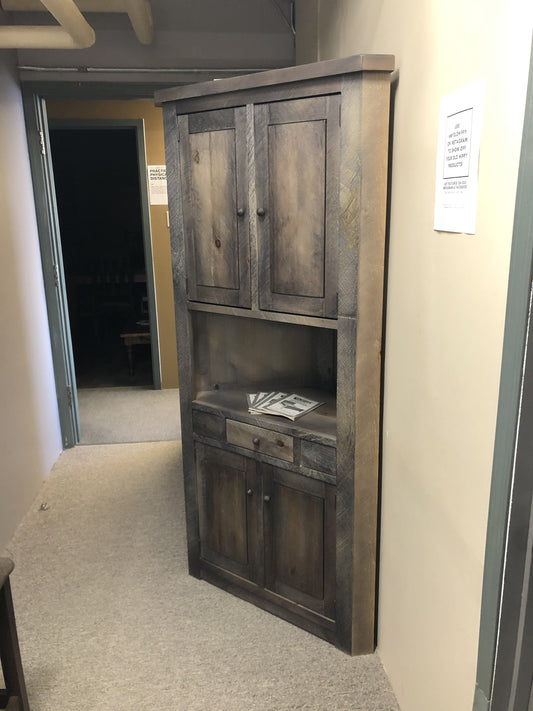 Rustic R358P Large Corner Unit in Ash Finish C-424