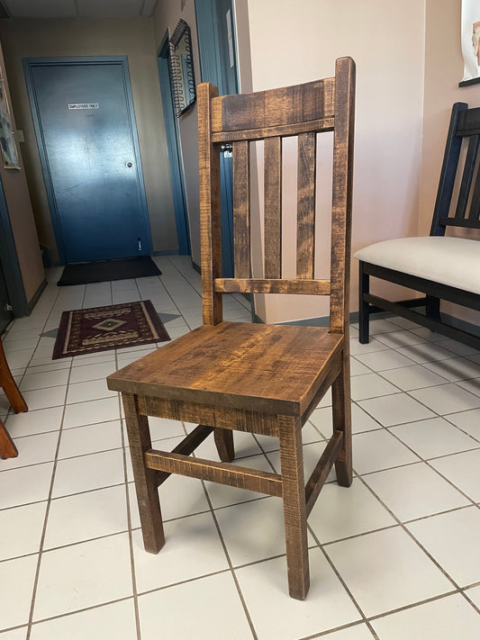 R750B Rustic Birch Chair in Black Walnut Finish C-431