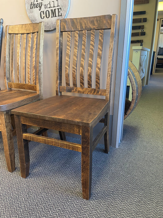 R748B Rustic Birch Chair in Black Walnut Finish C-438