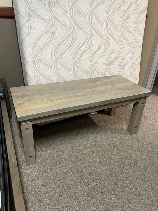 Product: R066P Rustic Pine Coffee Table in Stone Grey Finish Regular $1083each