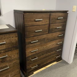 D206AB Smooth Birch Designer 8 Drawer Chest in Guinness Finish S-608