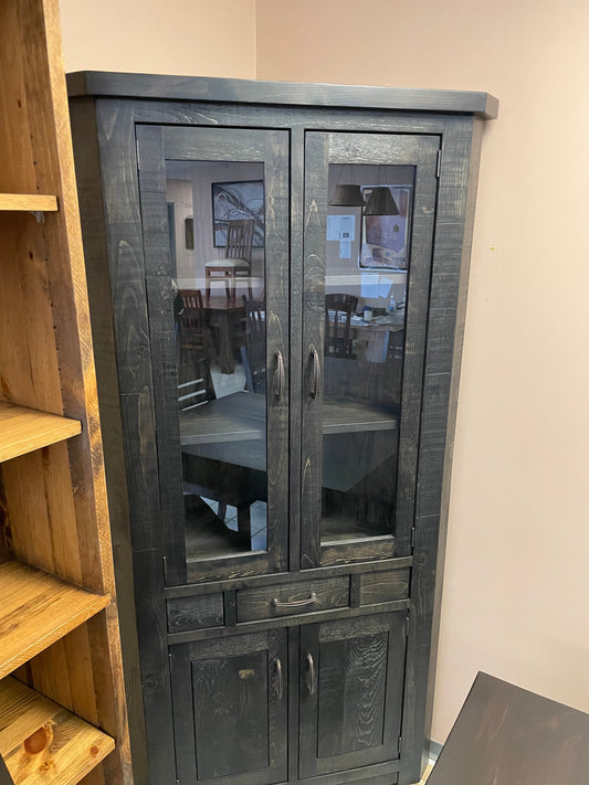 Rustic R358P Large Corner Unit in Ebony Finish S-542