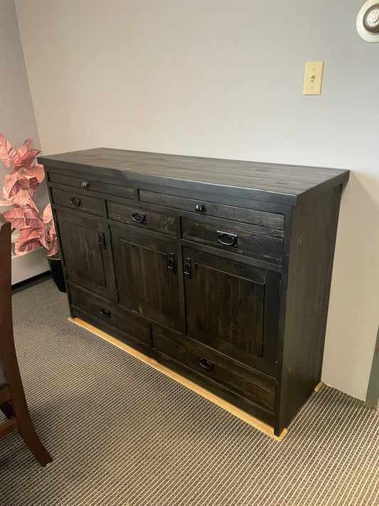 Rustic Pine R347P Server/Sideboard in Ebony Finish S-548