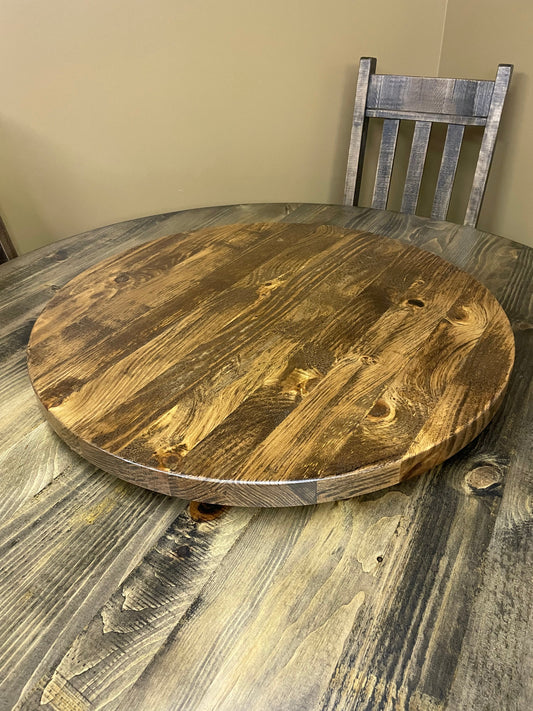 Rustic Pine R994P 30" Lazy Susan in Black Walnut Finish S-568