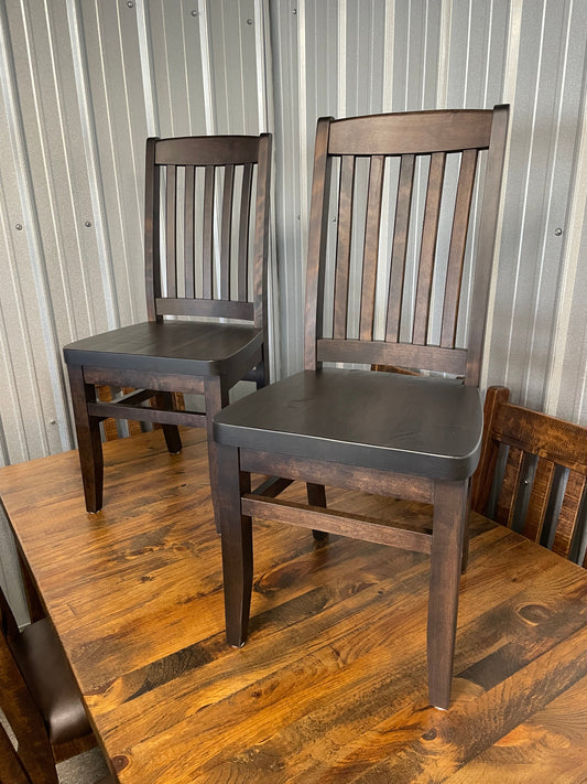 761W Smooth Walnut Scholar Chair in Guinness Finish C-426