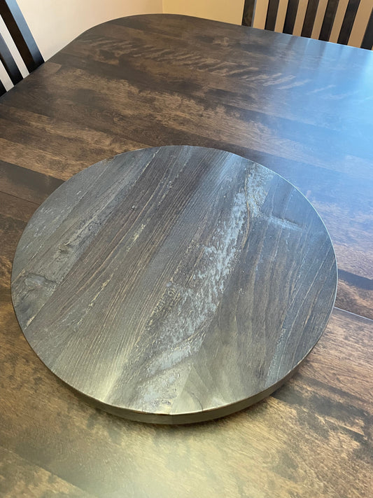 Rustic Pine R991P 16" Lazy Susan in Smoke Finish S-725