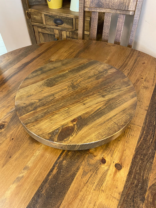 Rustic Pine R992P 20" Lazy Susan in Black Walnut Finish S-728