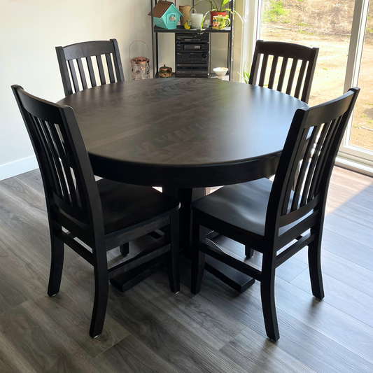 Smooth Birch 42" Round Single Pedestal Table