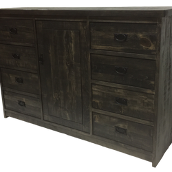184 Dresser with 8 Drawers and 1 Door and 2 Bins Inside