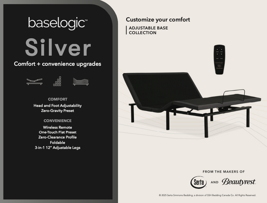 Silver Adjustable Base