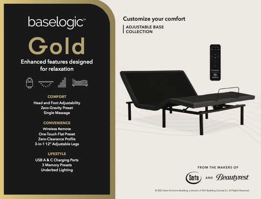 Gold Adjustable Base