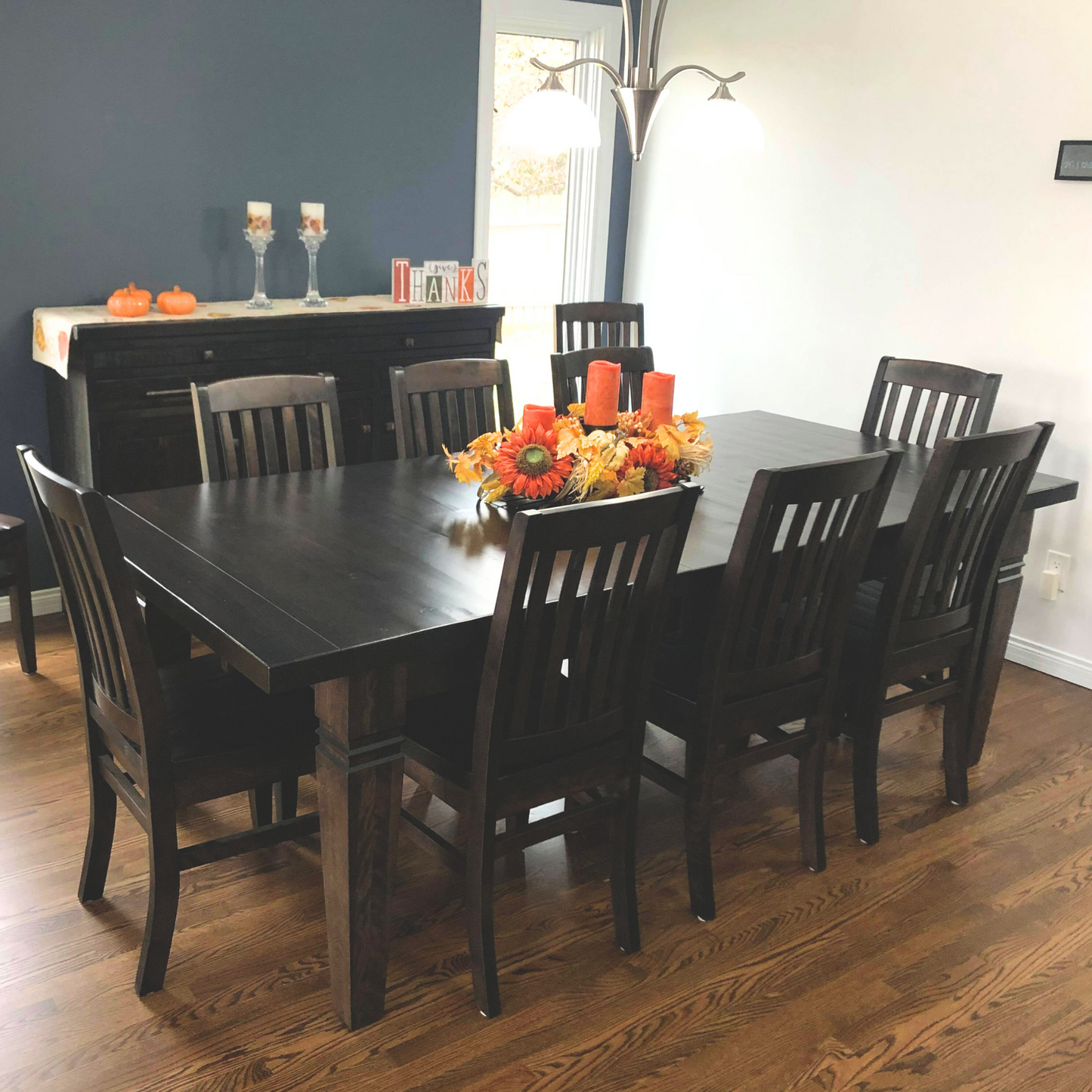 R452P Rustic Pine Top with Smooth Birch Bottom 42"x72" Table plus 4x18" leaves