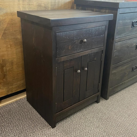 R162P 1 Drawer 2 Door Nightstand